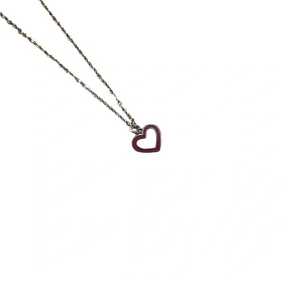 Coach Plum Purple Heart Necklace